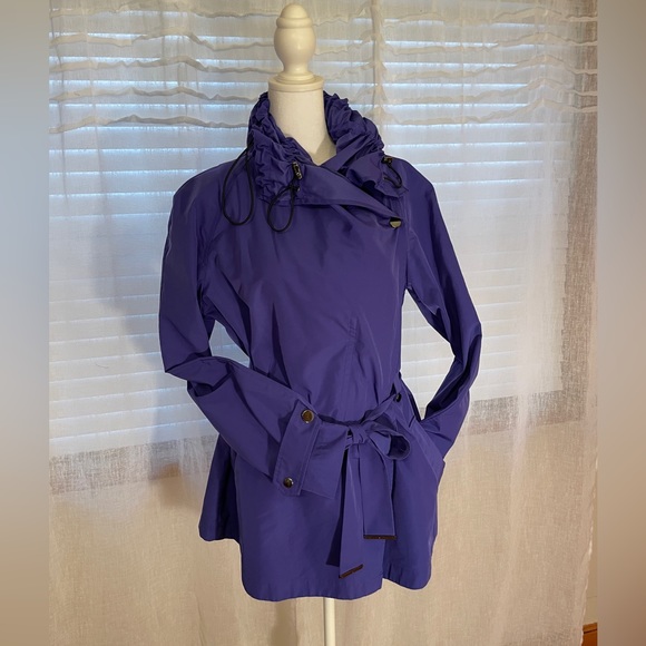 ETCETERA Jacket Coat Like NEW! Size 10 Stylish Versatile Collar, Belted, Violet - Picture 1 of 12